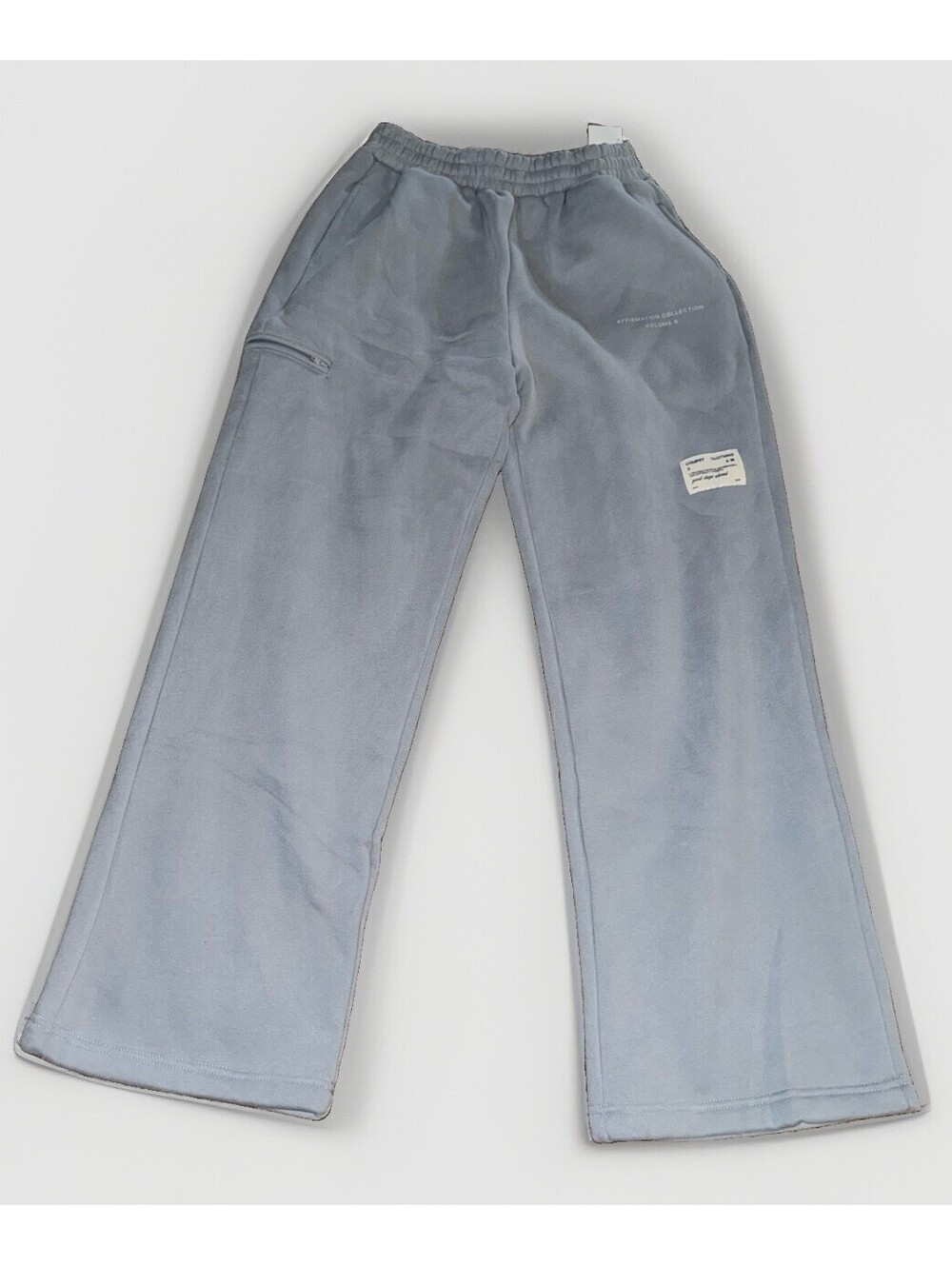 Comfrt  Sweatpants Sweats MED New NWOT Slate Blue Affirmation Straight Leg